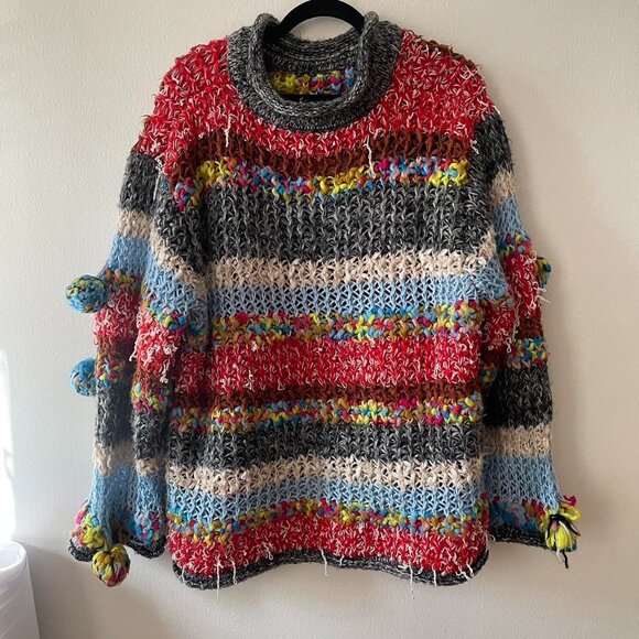 Zara PomPom Knit Sweater - Picture 1 of 4